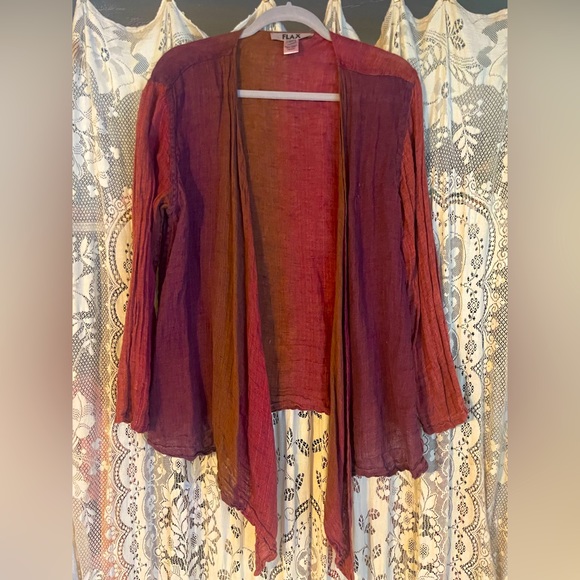 Flax Linen lightweight jacket ombré - Picture 2 of 3